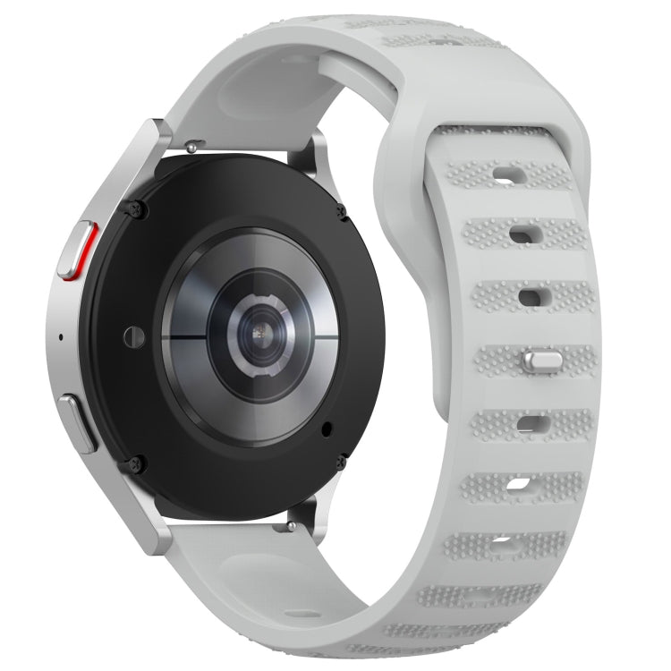 For Samsung Galaxy Watch 6 / 6 Classic Pockmark Texture Reverse Buckle Silicone Watch Band