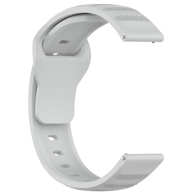 For Samsung Galaxy Watch 6 / 6 Classic Pockmark Texture Reverse Buckle Silicone Watch Band