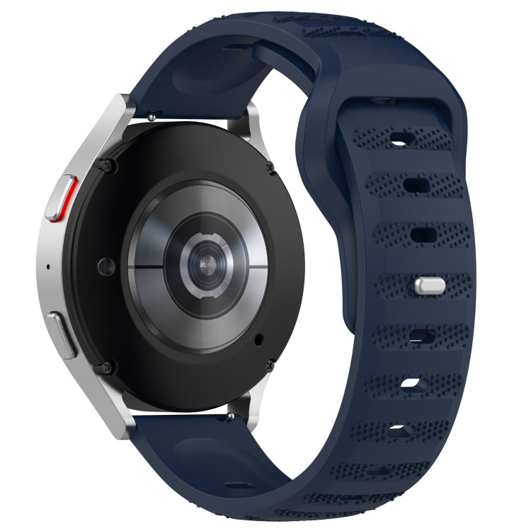 For Samsung Galaxy Watch 6 / 6 Classic Pockmark Texture Reverse Buckle Silicone Watch Band