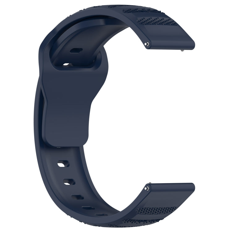 For Samsung Galaxy Watch 6 / 6 Classic Pockmark Texture Reverse Buckle Silicone Watch Band