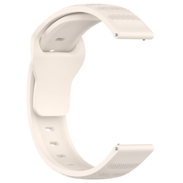 For Samsung Galaxy Watch 6 / 6 Classic Pockmark Texture Reverse Buckle Silicone Watch Band