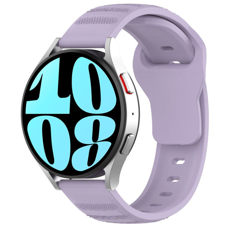 For Samsung Galaxy Watch 6 / 6 Classic Pockmark Texture Reverse Buckle Silicone Watch Band