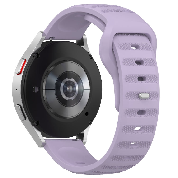 For Samsung Galaxy Watch 6 / 6 Classic Pockmark Texture Reverse Buckle Silicone Watch Band