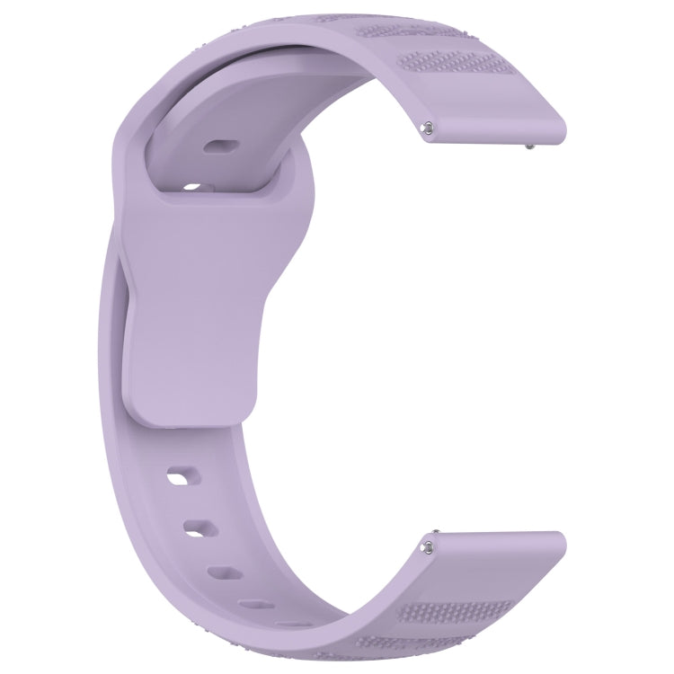For Samsung Galaxy Watch 6 / 6 Classic Pockmark Texture Reverse Buckle Silicone Watch Band