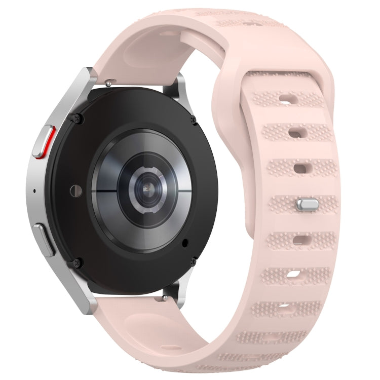 For Samsung Galaxy Watch 6 / 6 Classic Pockmark Texture Reverse Buckle Silicone Watch Band
