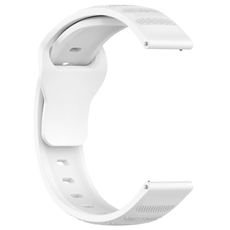 For Samsung Galaxy Watch 6 / 6 Classic Pockmark Texture Reverse Buckle Silicone Watch Band