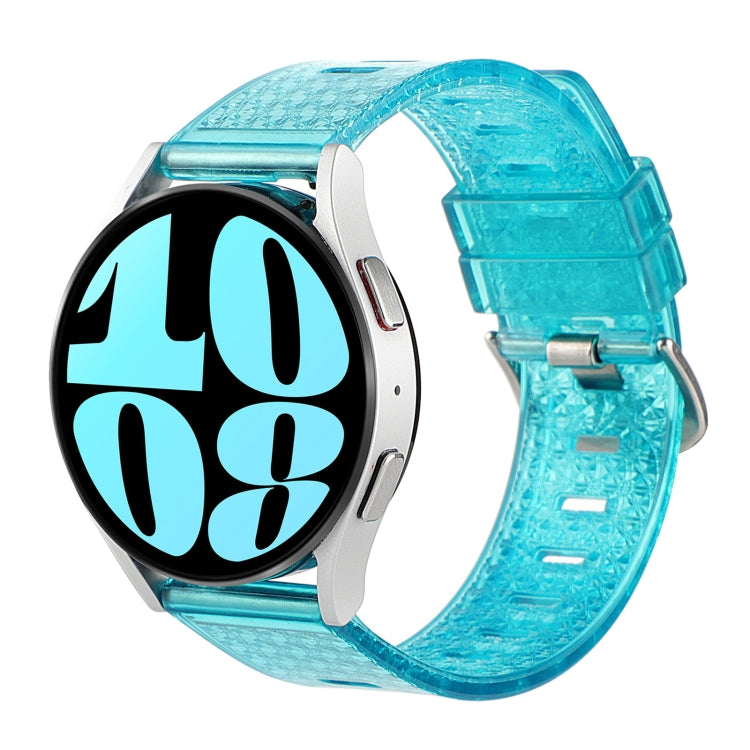 For Samsung Galaxy Watch 6 / 6 Classic Transparent Shiny Diamond TPU Watch Band