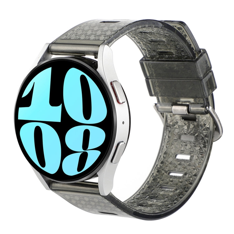 For Samsung Galaxy Watch 6 / 6 Classic Transparent Shiny Diamond TPU Watch Band
