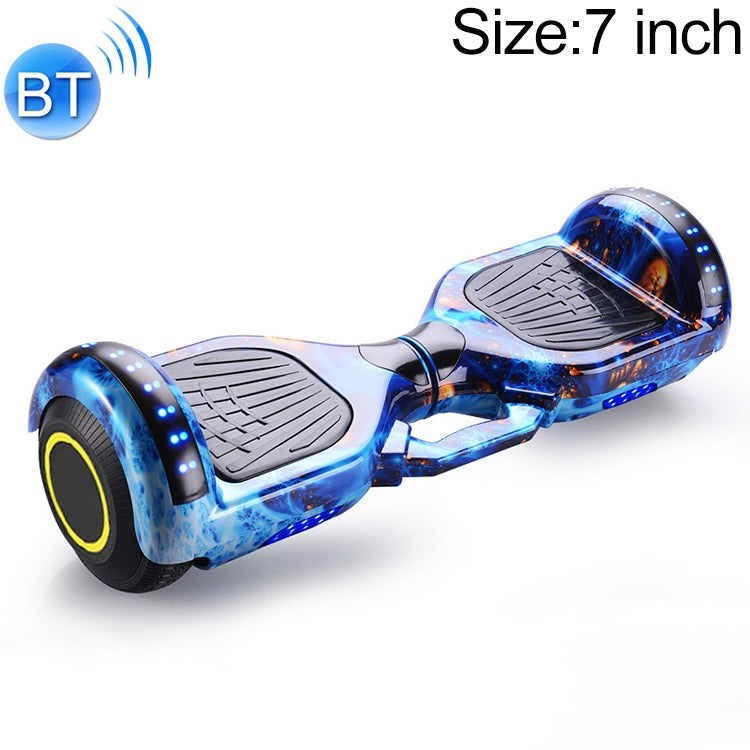 Bluetooth Marquee Light Electric Balance Car Scooter for Children and Adult, with 7 inch Non-luminous Wheels