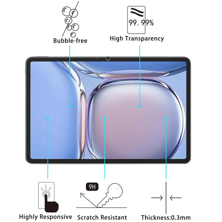 For Blackview MEGA 3 12.1 inch 9H 0.3mm Explosion-proof Tempered Glass Film