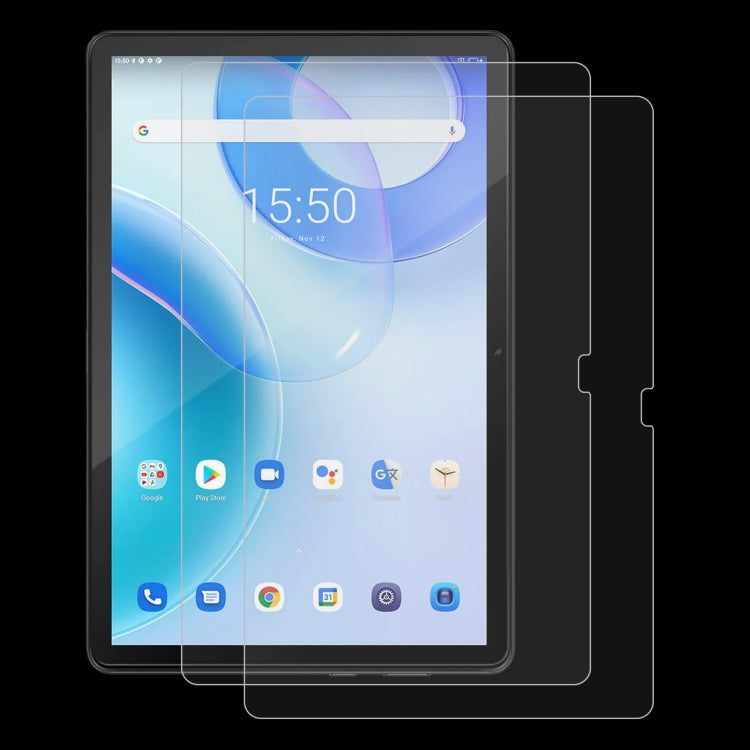 For Blackview Tab 10 Pro 2pcs 9H 0.3mm Explosion-proof Tempered Glass Film