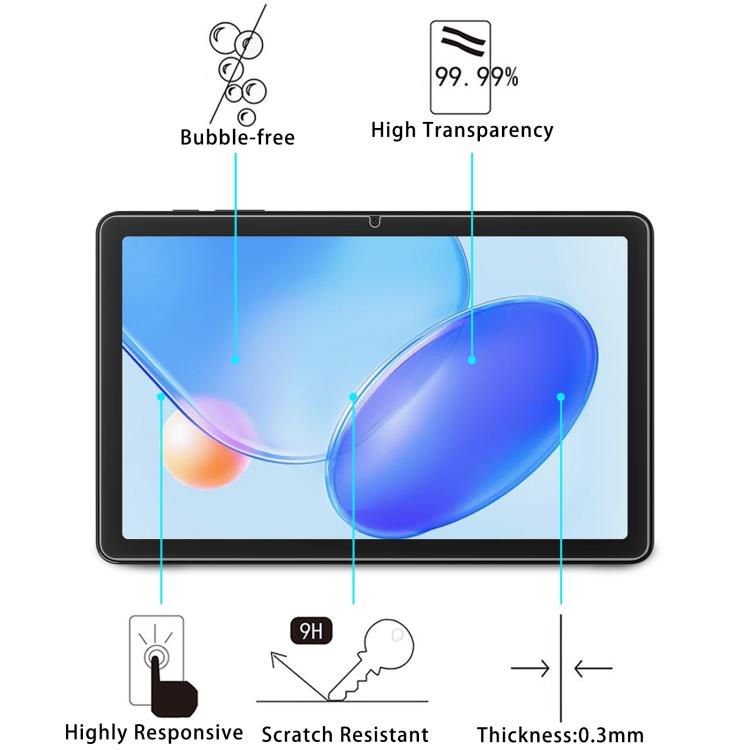 For Blackview Tab 20 WiFi 10.1 inch 2pcs 9H 0.3mm Explosion-proof Tempered Glass Film