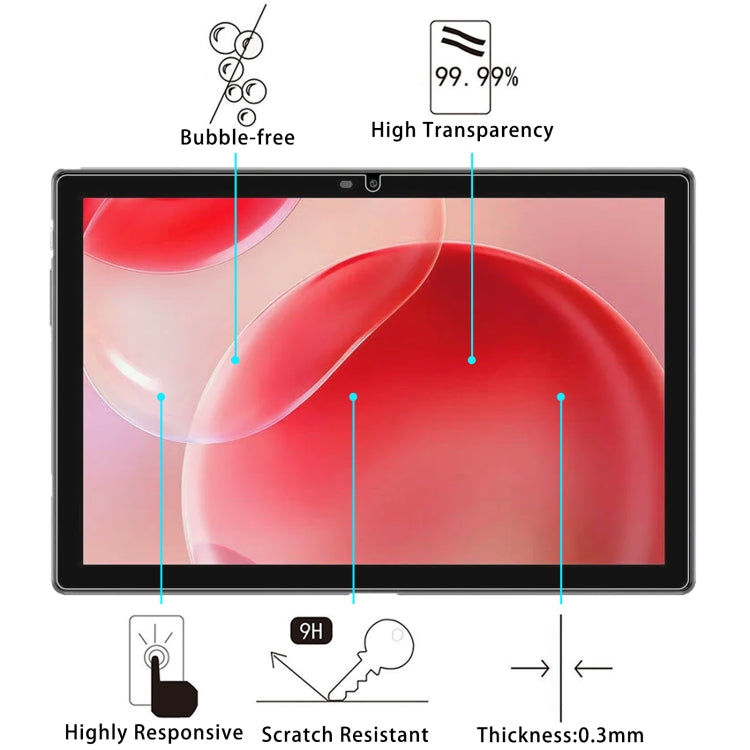 For Blackview Tab 9 WiFi 2025 11 25pcs 9H 0.3mm Explosion-proof Tempered Glass Film