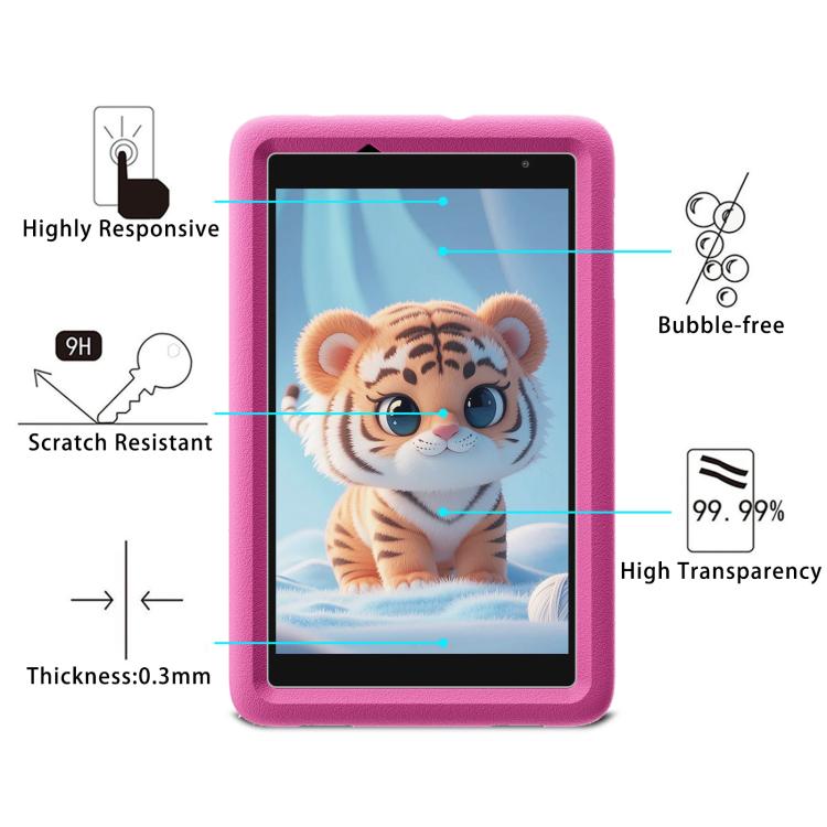 For Blackview Tab A5 Kids 8.0 25pcs 9H 0.3mm Explosion-proof Tempered Glass Film