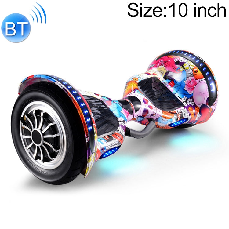 High Configuration Version Bluetooth Marquee Light Electric Balance Car Scooter for Children and Adult, with 10 inch Non-luminous Wheels