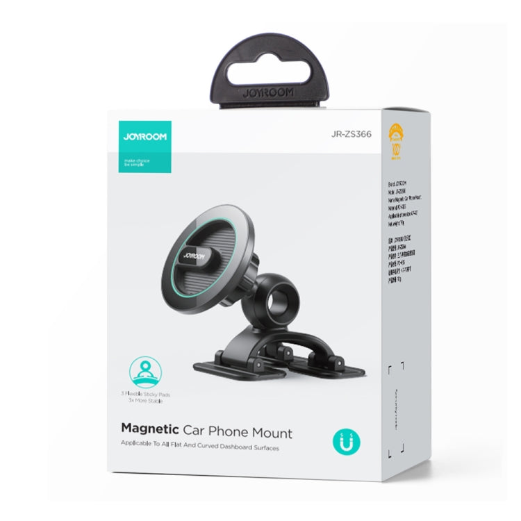 JOYROOM JR-ZS366 Triple Adhesion Claw Car Center Console Magnetic Phone Mount(Black)