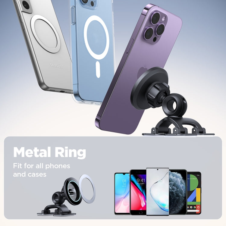 JOYROOM JR-ZS366 Triple Adhesion Claw Car Center Console Magnetic Phone Mount(Black)