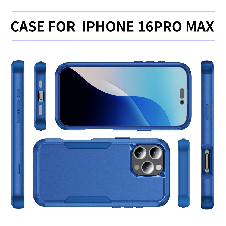 For iPhone 16 Pro Max Commuter Shockproof TPU + PC Phone Case