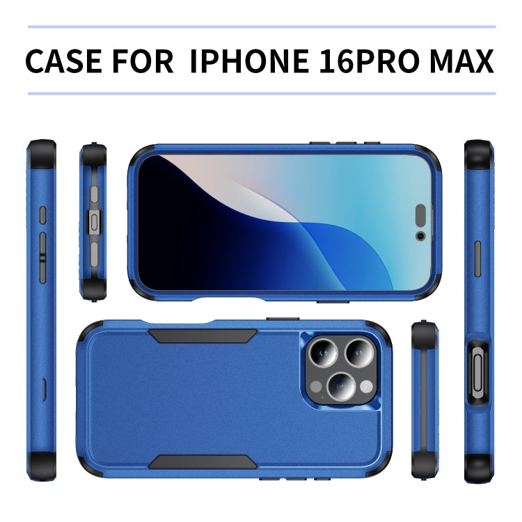 For iPhone 16 Pro Max Commuter Shockproof TPU + PC Phone Case