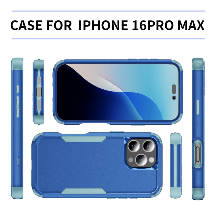 For iPhone 16 Pro Max Commuter Shockproof TPU + PC Phone Case