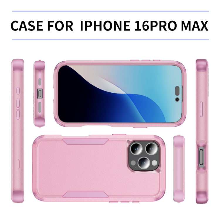 For iPhone 16 Pro Max Commuter Shockproof TPU + PC Phone Case