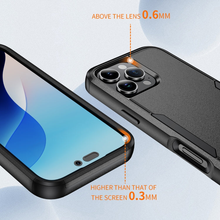 For iPhone 16 Pro Max Commuter Shockproof TPU + PC Phone Case