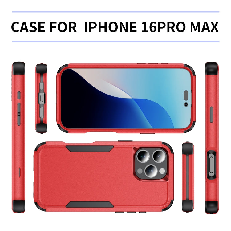 For iPhone 16 Pro Max Commuter Shockproof TPU + PC Phone Case
