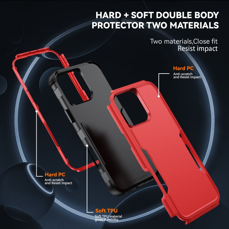 For iPhone 16 Pro Max Commuter Shockproof TPU + PC Phone Case