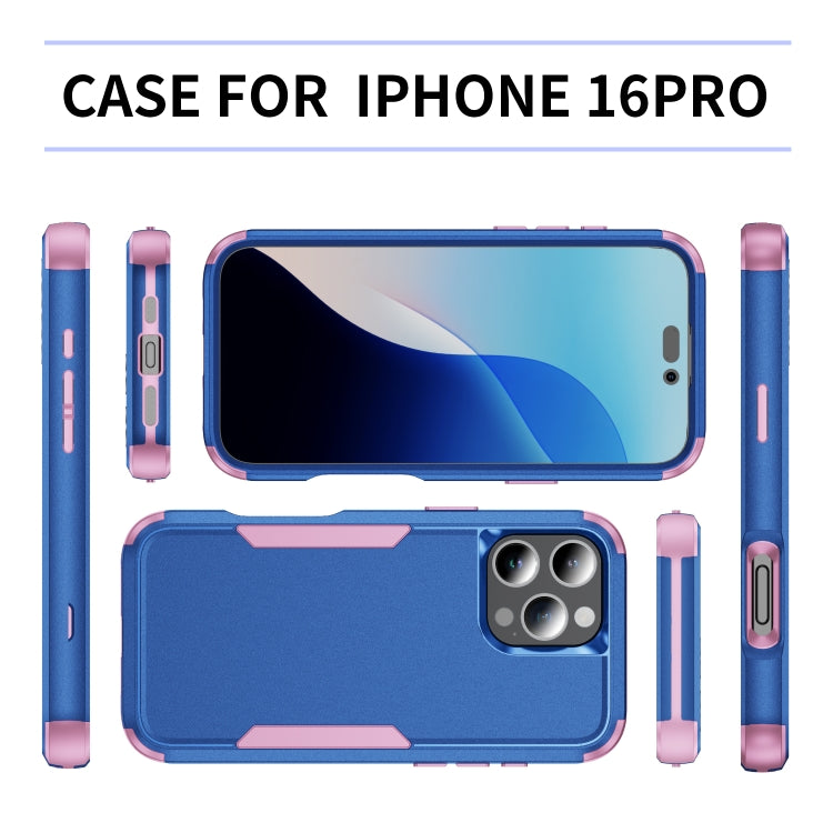For iPhone 16 Pro Commuter Shockproof TPU + PC Phone Case