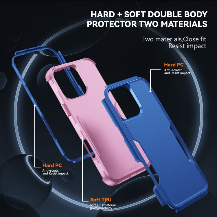 For iPhone 16 Pro Commuter Shockproof TPU + PC Phone Case