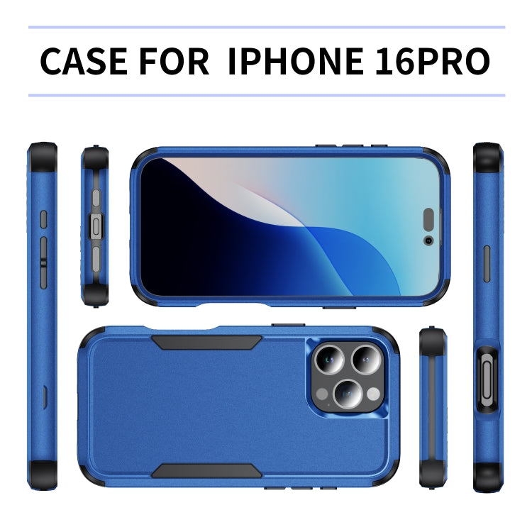 For iPhone 16 Pro Commuter Shockproof TPU + PC Phone Case