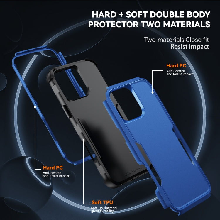 For iPhone 16 Pro Commuter Shockproof TPU + PC Phone Case