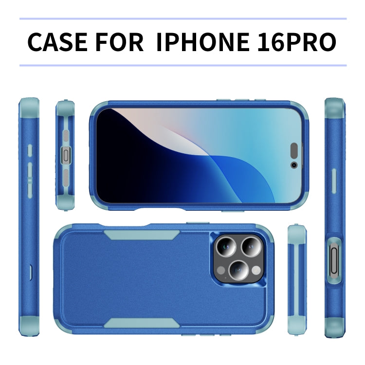 For iPhone 16 Pro Commuter Shockproof TPU + PC Phone Case