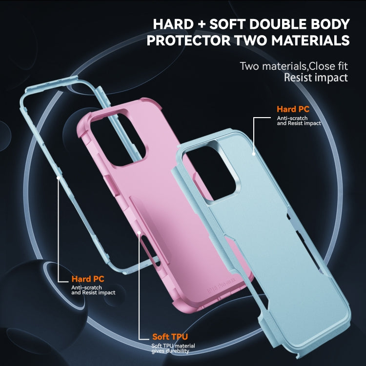 For iPhone 16 Pro Commuter Shockproof TPU + PC Phone Case