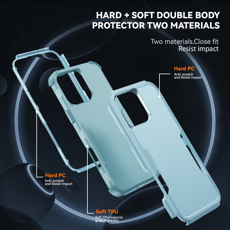For iPhone 16 Pro Commuter Shockproof TPU + PC Phone Case