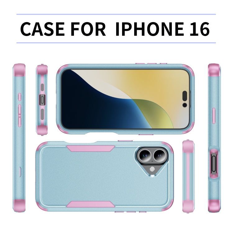 For iPhone 16 Commuter Shockproof TPU + PC Phone Case