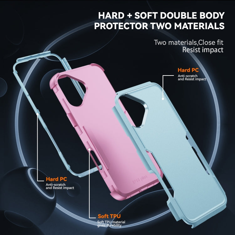 For iPhone 16 Commuter Shockproof TPU + PC Phone Case