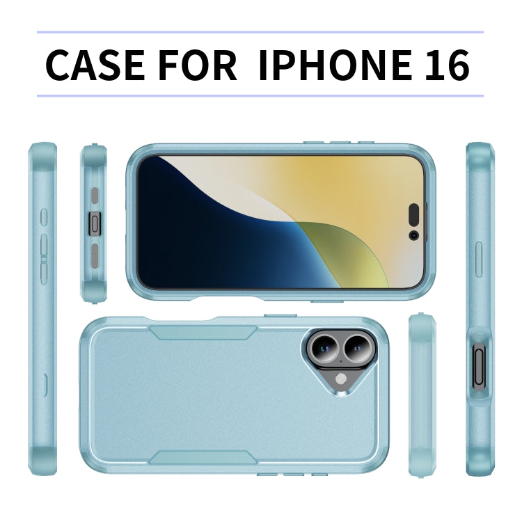 For iPhone 16 Commuter Shockproof TPU + PC Phone Case