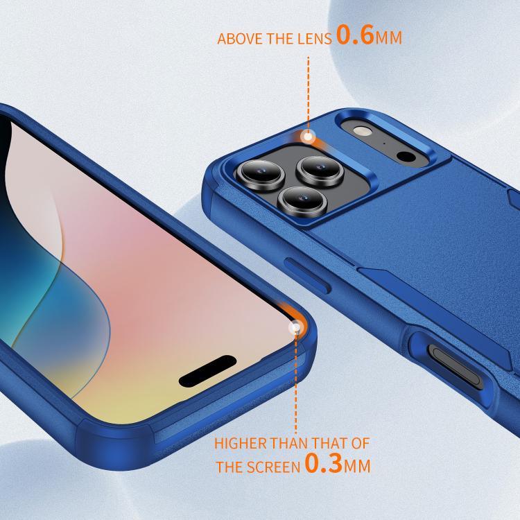 For iPhone 17 Pro Commuter Shockproof TPU + PC Phone Case