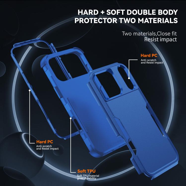 For iPhone 17 Pro Commuter Shockproof TPU + PC Phone Case