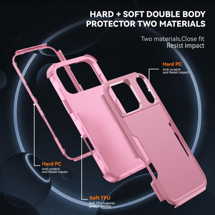 For iPhone 17 Pro Commuter Shockproof TPU + PC Phone Case