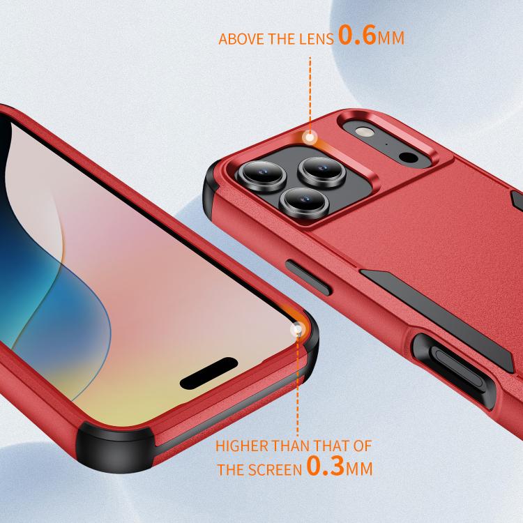 For iPhone 17 Pro Commuter Shockproof TPU + PC Phone Case
