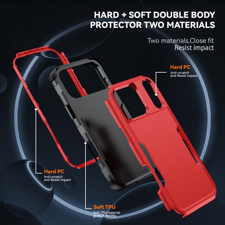 For iPhone 17 Pro Commuter Shockproof TPU + PC Phone Case