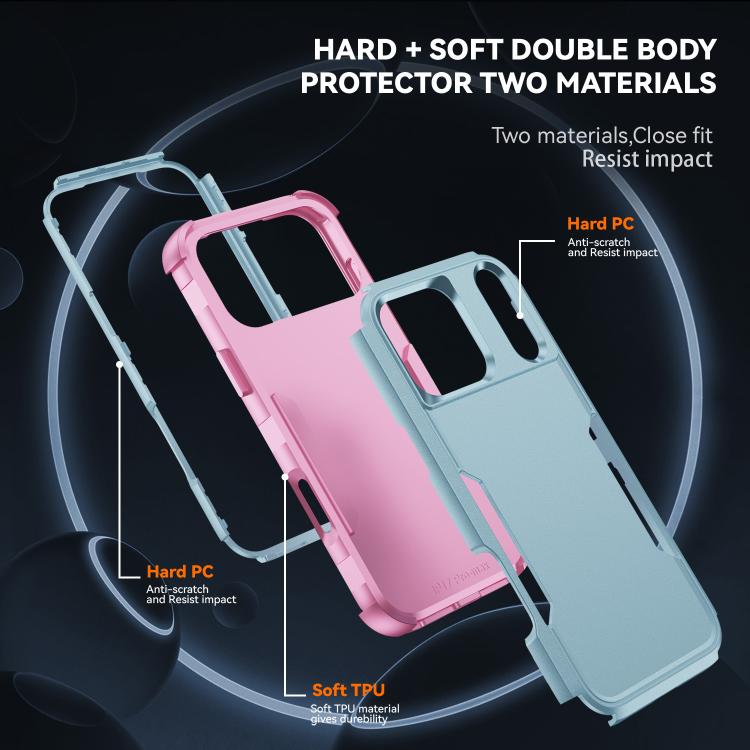For iPhone 17 Pro Commuter Shockproof TPU + PC Phone Case