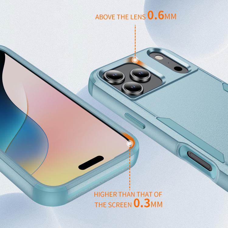 For iPhone 17 Pro Commuter Shockproof TPU + PC Phone Case