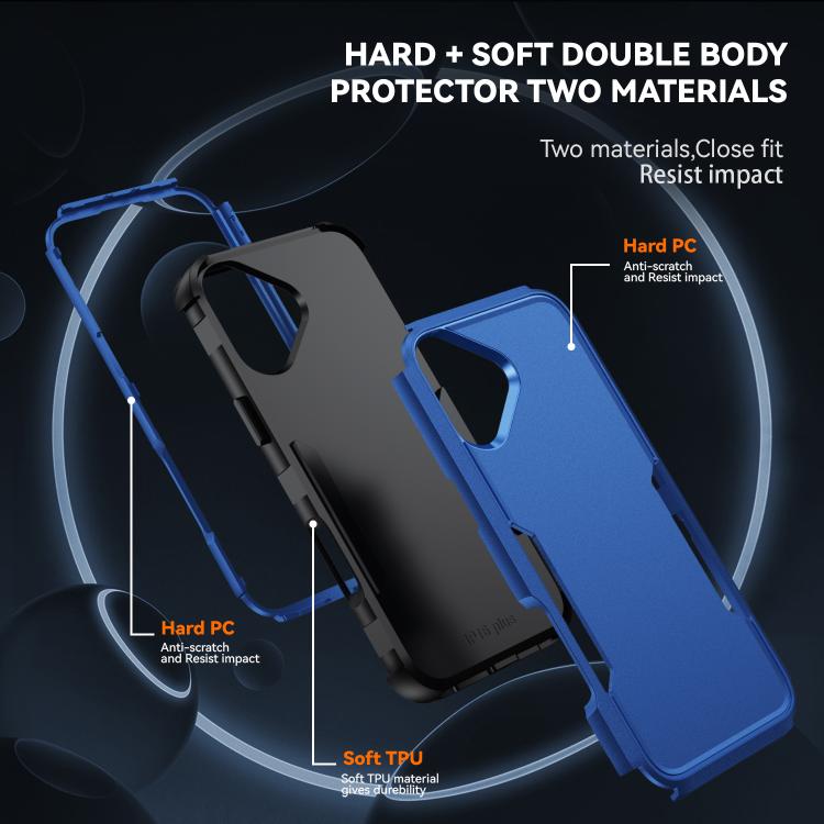 For iPhone 17 Commuter Shockproof TPU + PC Phone Case