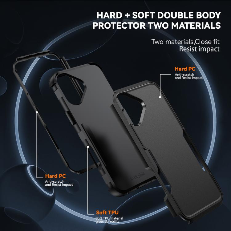 For iPhone 17 Commuter Shockproof TPU + PC Phone Case