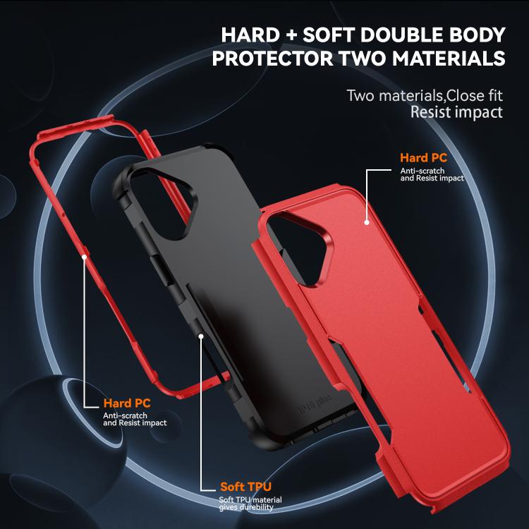For iPhone 17 Commuter Shockproof TPU + PC Phone Case