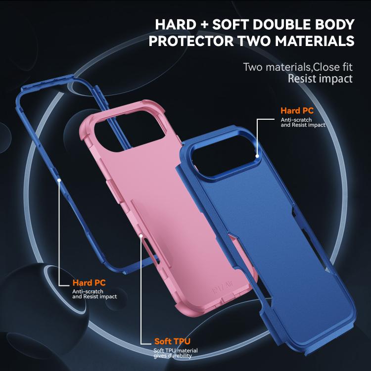 For iPhone Air Commuter Shockproof TPU + PC Phone Case