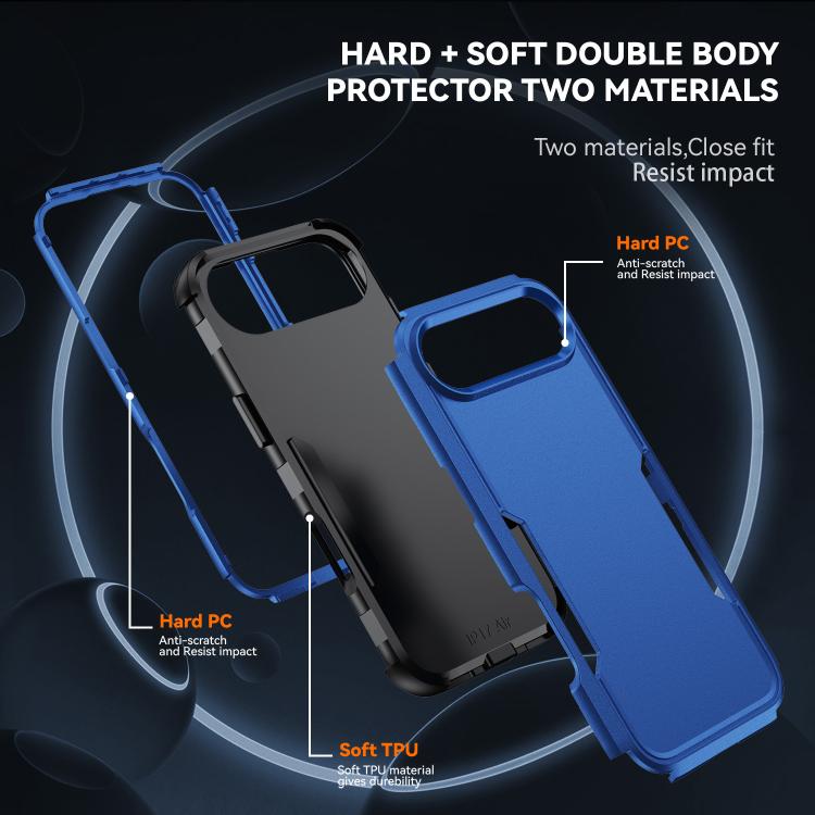 For iPhone Air Commuter Shockproof TPU + PC Phone Case